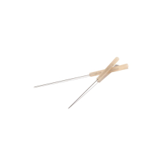 Akupunkturnadel mit braunem Kunststoffgriff, medizinischer Edelstahl, 0,30 x 30 mm