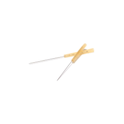 Akupunkturnadel mit orangem Kunststoffgriff, medizinischer Edelstahl, 0,25 x 25 mm