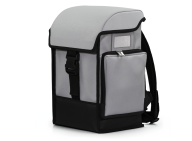 geschlossener Rucksack in grau